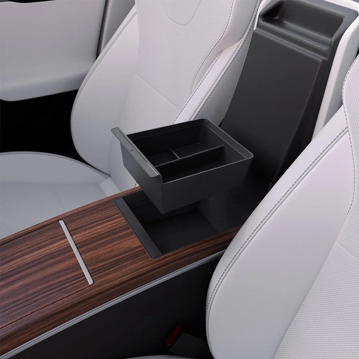 Tesla Series - Non-Slide Center Console Organizer | 3-Section
