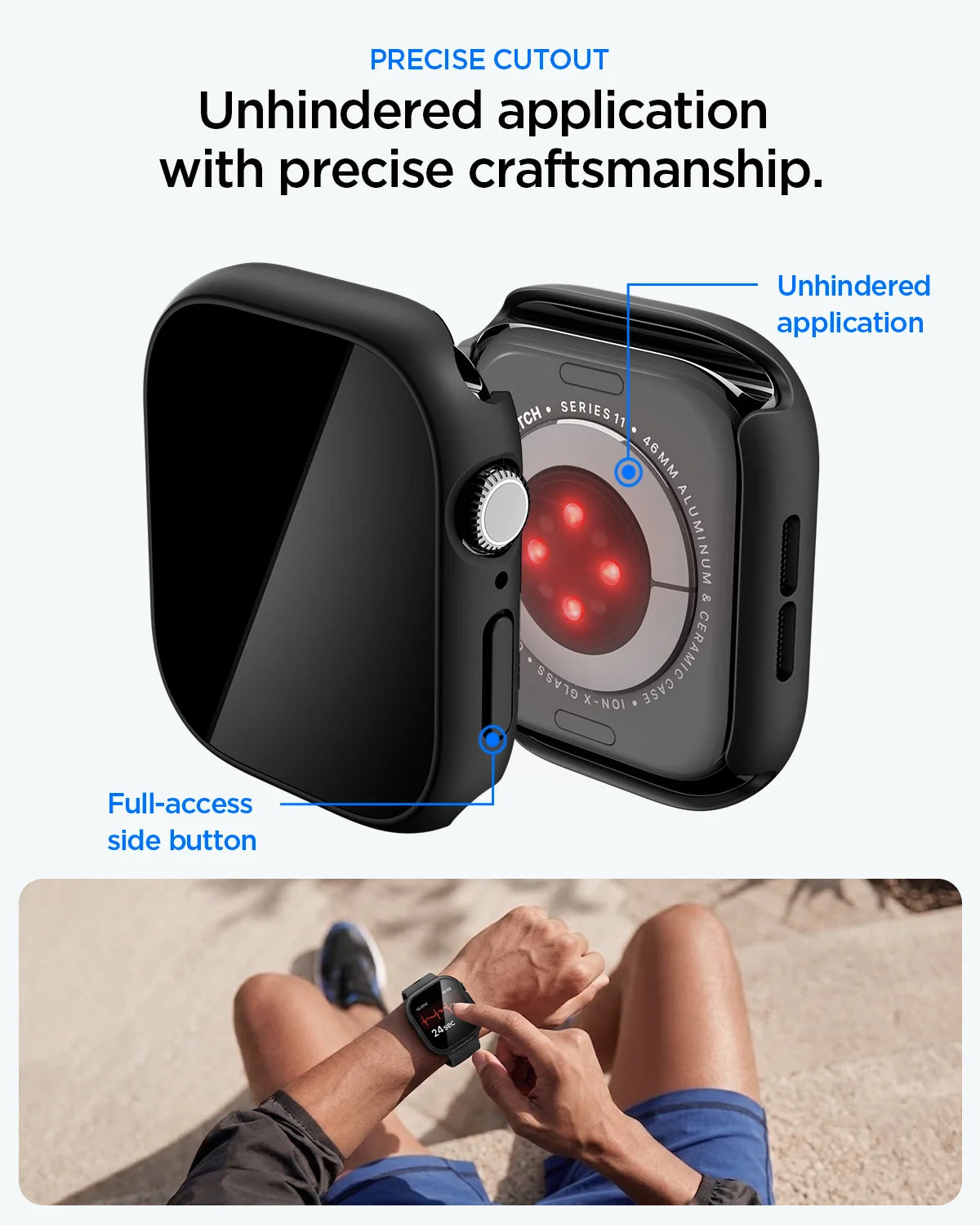 Apple Watch Series - Thin Fit 360 | Waterproof Ring