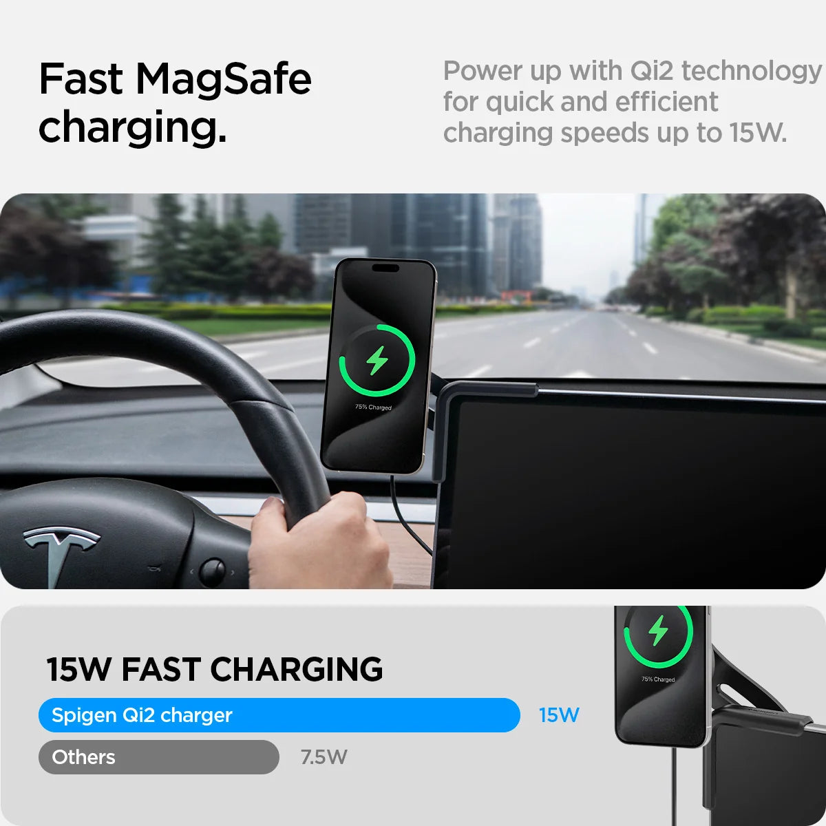 Tesla Tap Pro Lock Wireless Car Mount | ITLST90W
