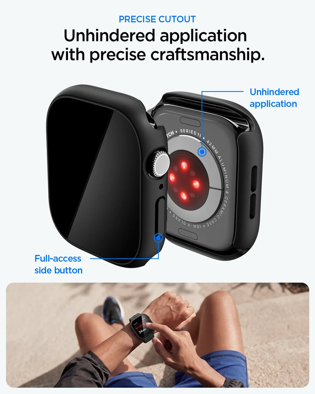 Apple Watch Series - Thin Fit 360 | Waterproof Ring